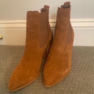 Steve Madden Suede Tan Booties